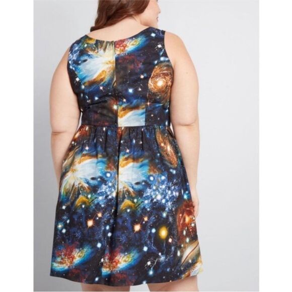 ModCloth Fervour Galaxy Space Dress - XL - Picture 7 of 9